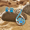 Paw Print Love Necklace - Pet Parent Jewelry