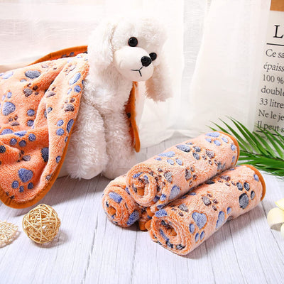 Cozy Coral Fleece Dog Blanket