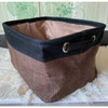 Linen Pet Toy Storage Basket