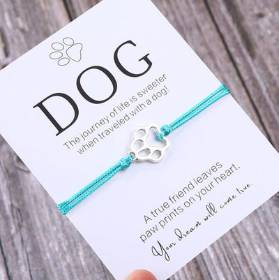 Paw Print Wish Bracelet — Dog Parent Gift