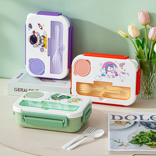 Microwave-Safe Cartoon Lunch Box for Professionals and Students