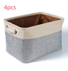 Linen Pet Toy Storage Basket