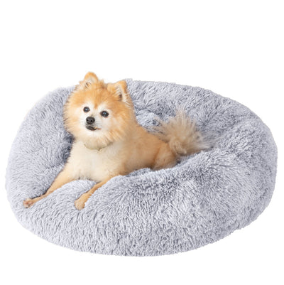 Calming Donut Pet Bed — Plush Faux Fur