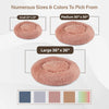 Calming Donut Pet Bed - Plush Faux Fur - View 3 | Pet Toys Singapore