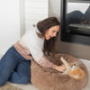 Calming Donut Pet Bed - Plush Faux Fur - View 5 | Pet Toys Singapore