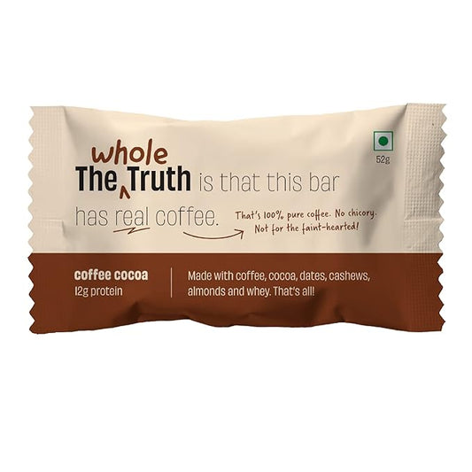 The Whole Truth 12g Protein Bar - Coffee Cocoa - All Natural - No Added Sugar