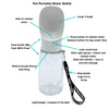 Portable Dog Water Bottle - One-Hand Operation - View 4 | Pet Bowls Singapore