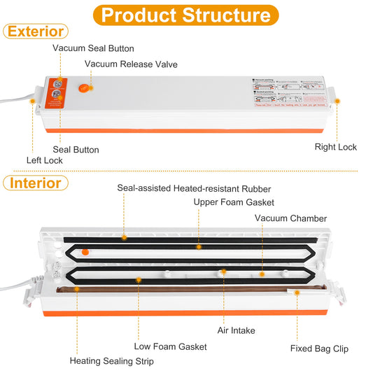 Electric Vacuum Sealer Machine — Food Preservation System