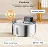 3.2L Stainless Steel Pet Water Fountain — Wireless