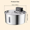 3.2L Stainless Steel Pet Water Fountain — Wireless